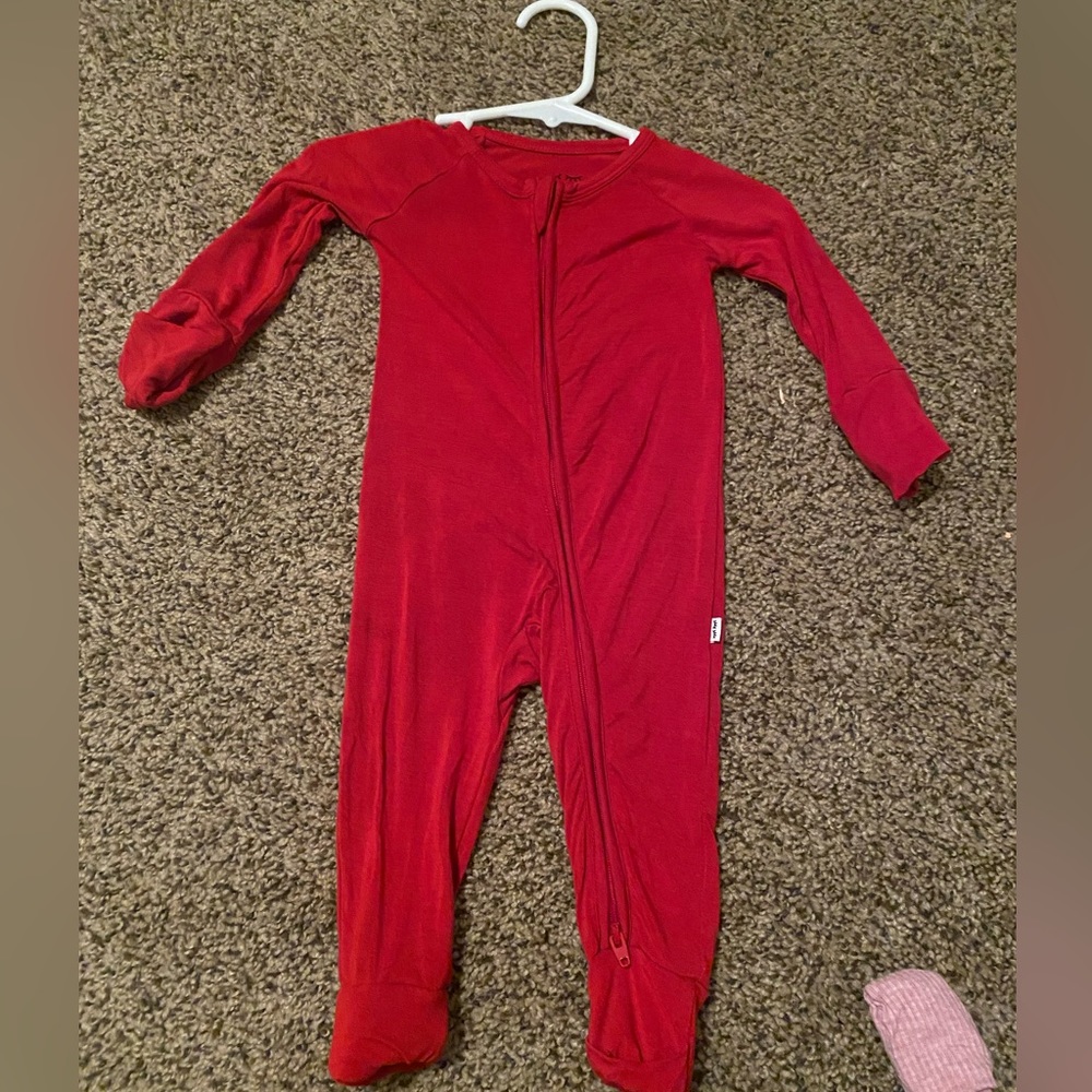 holiday red little sleepies